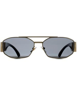 Versace Rectangle Dark Ve2287 Metal - Grey
