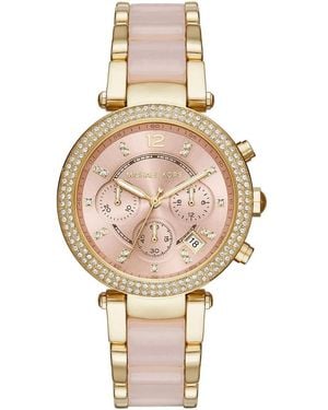 Michael Kors Parker Mk6326 Dial Ladies Watch 39Mm-Tone Stainless Steel - Metallic