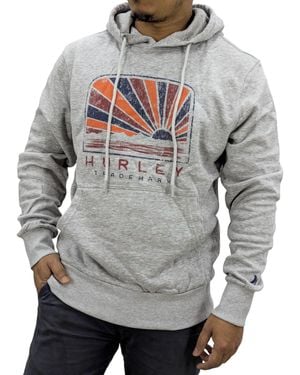 Hurley Fleece Hoodie Casual Pullover Hooded - Grey