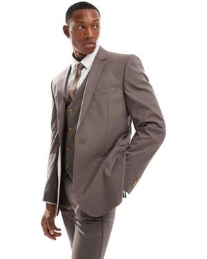 ASOS Skinny Suit Jacket - Brown