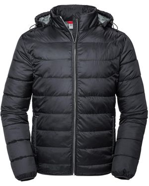 Russell Adults Hooded Nano Jacket - Black