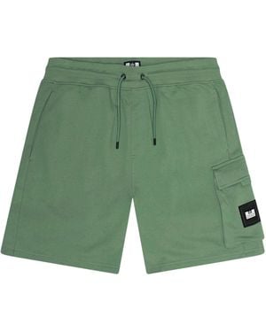 Weekend Offender New Carillo Cotton Shorts (Mid) - Green
