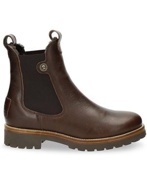 Panama Jack Francesca B13 Leather Chelsea Boots - Brown