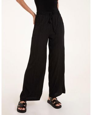 Blue Vanilla Drawstring Pocket Trouser Crinkle - Black