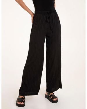 Blue Vanilla Drawstring Pocket Trouser Crinkle - Black
