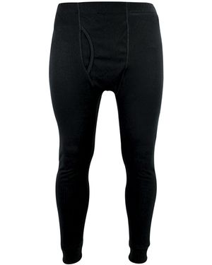 THMO Thermal Super Soft & Warm Long Johns Bottoms - Black