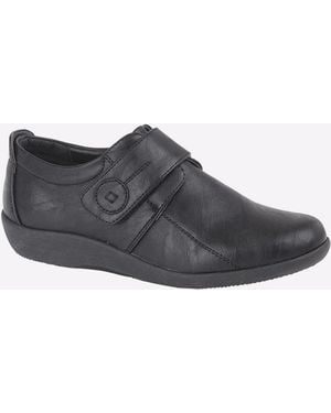 Boulevard Toronto Bar Shoes (Wide Fit) - Black