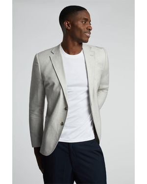 Limehaus Long Sleeve Regular Casual Blazer - Grey