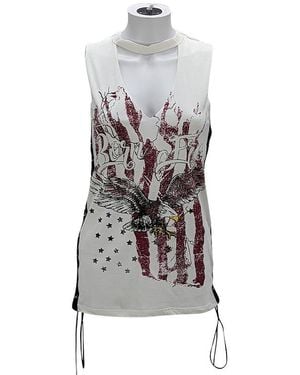 Brave Soul Diana Short Sleeve T Shirt Casual Tops Drawstring Blouse Tee - Grey