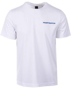 Moose Knuckles Mindfold T-Shirt Milky Way - White