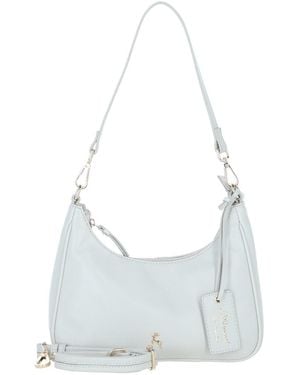 Ashwood Leather Real Shoulder Bag With Detachable Crossbody Strap - White