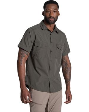 Craghoppers Kiwi Ii Short-Sleeved Shirt (Cedar) - Grey