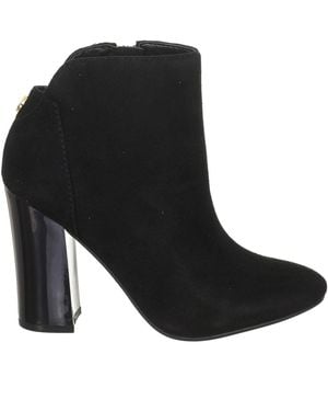 Guess Heeled Ankle Boots With Round Toe Fllua3Sue09 - Black