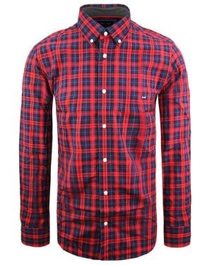 Eden Park Regular Oxford Shirt - Red