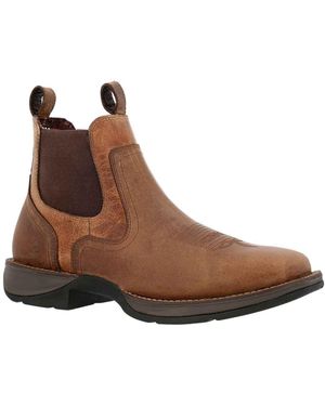 Durango Dirt Rebel Leather Old Town/Tan Ankle Boots - Brown