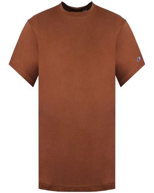 Champion Plain T-Shirt Cotton - Brown