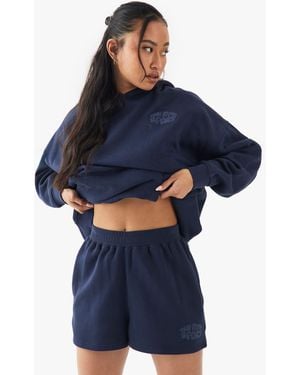 DSGN Studio Sport Bubble Print Sweat Short - Blue
