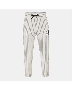 HUGO Vertical Stripe Patterned Teagan Joggers - Grey