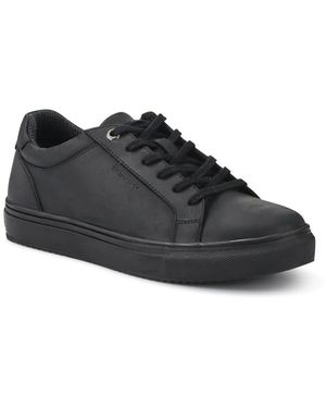 Jones Bootmaker Harlow Cushioned Leather Trainers - Black