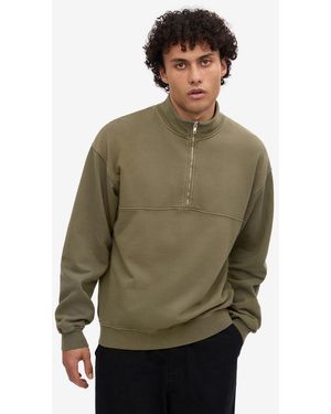 COLORFUL STANDARD Quarter Zip Sweatshirt - Green