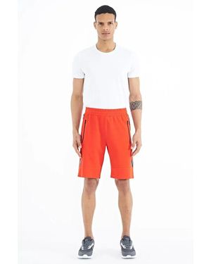 TOMMY LIFE Jersey Pull-On Shorts - Red