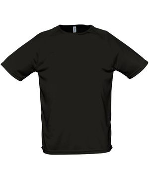 Sol's Sporty Short Sleeve Performance T-Shirt - Black
