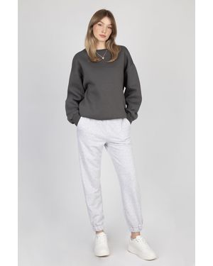 Hiccup Crew Neck Casual Sweatshirt - Grey