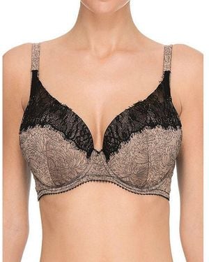 Ultimo Lyra Underwired Fuller Bust Plunge Bra - Black