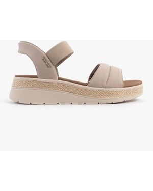 Skechers Bobs Sun Ray Sandals Canvas - White