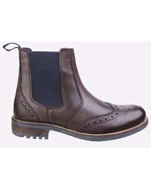 Cotswold Cirencester Chelsea Brogue - Black