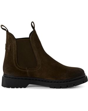 Tamaris Suede Leather Classic Chelsea Ankle Boots - Brown