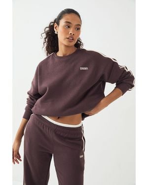 DSGN Studio Side Stripe Oversized Sweatshirt - Purple