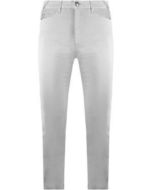 Armani Emporio J28 Skinny Fit Medium Waist Trousers - Grey
