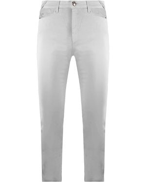 Armani Emporio J28 Skinny Fit Medium Taille Dames Broek - Grijs