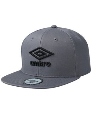 Umbro Flat Snapback Baseball Cap Cotton - Grey