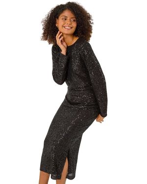 D.u.s.k Sequin Pencil Skirt - Black