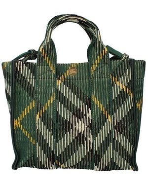Burberry Mini Knitted Tote - Green