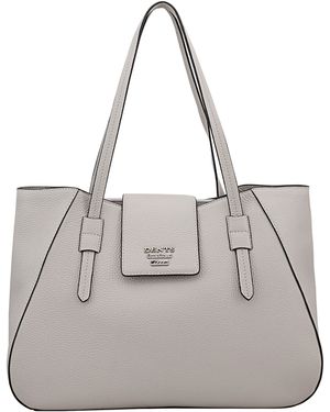 Dents Lumara Leather Shoulder Bag - Grey