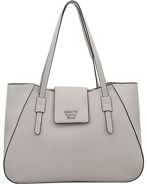 Dents Lumara Leather Shoulder Bag - Grey