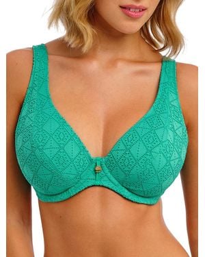 Freya Nomad Nights High Apex Bikini Top - Green