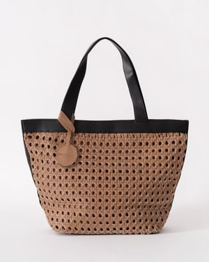 Ilse Jacobsen 248001 Braided Shopper With Detailing - Brown