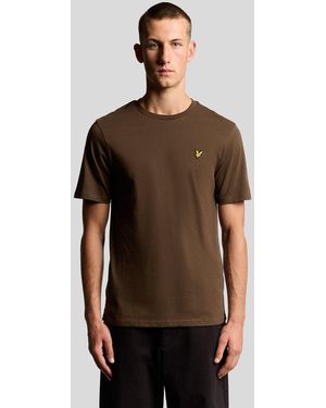 Lyle & Scott Cotton Crew Neck T-Shirt - Brown