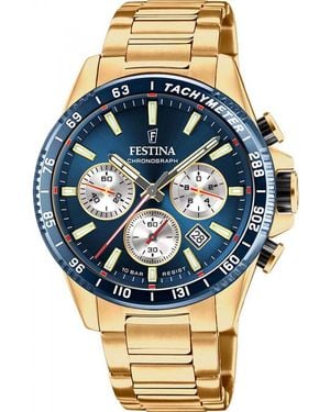 Festina F20634-2 Timeless Chronograph Watch - Blue