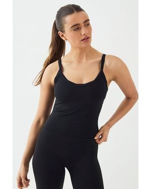DSGN Studio Sculpt Thick Binding Vest Top - Black