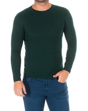 Kisses&Love Long Sleeve T-Shirt With A Medium High Neck 1625-H - Green