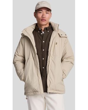 Lyle & Scott Padded Puffer Jacket Material_Nylon - Natural