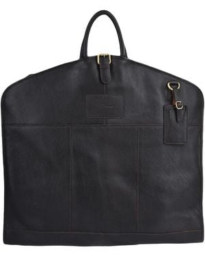 Ashwood Leather 'Matteo' Real Suit Carrier Harper - Black