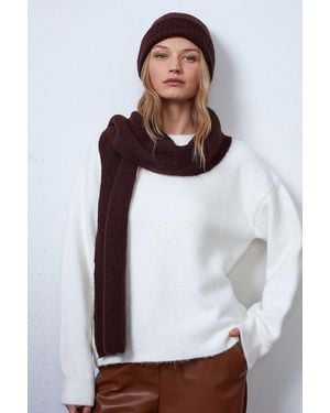Dilvin Hat Scarf Glove Set - White