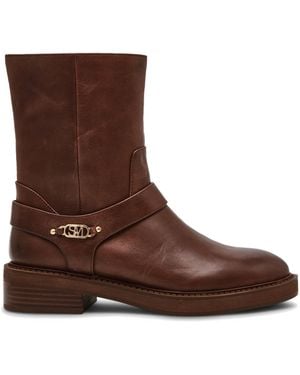 Steve Madden Leather Loophole 207 Boots - Brown