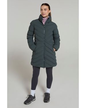 Mountain Warehouse 'Anmore' Padded Jacket Water Resistant Everyday Coat - Blue